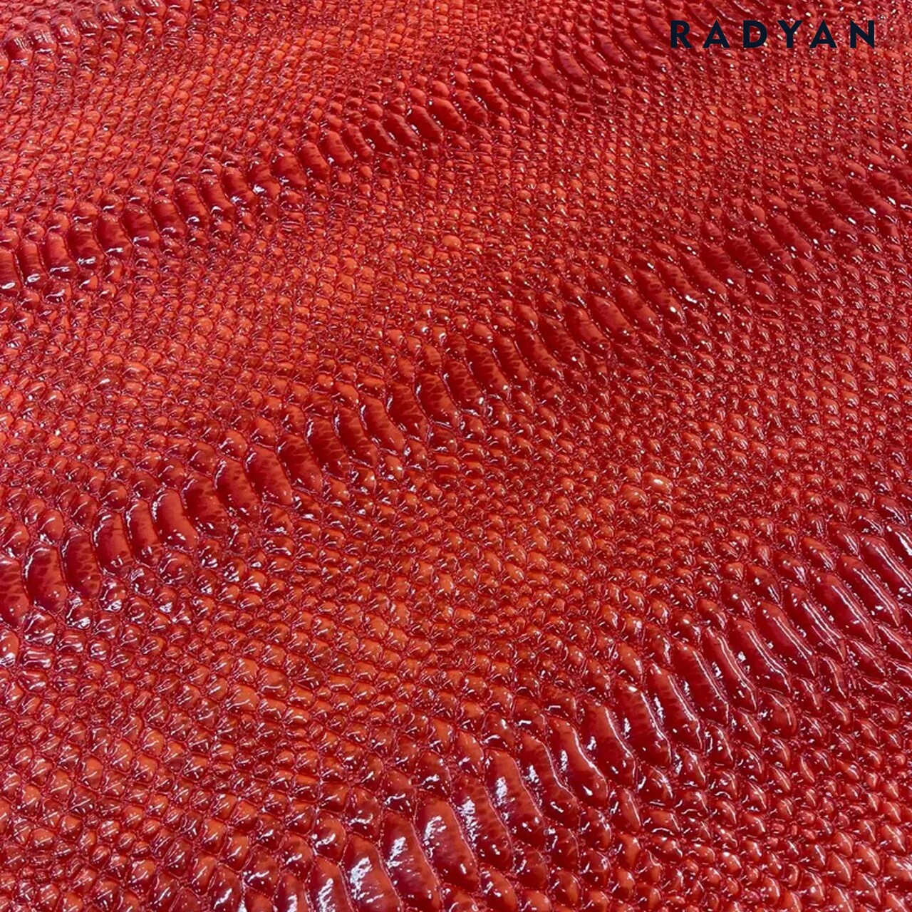 1 Yard Culebra Patent 3D Embossed Snake Skin Vinyl Fabric For Upholstery Handbags 54" Width